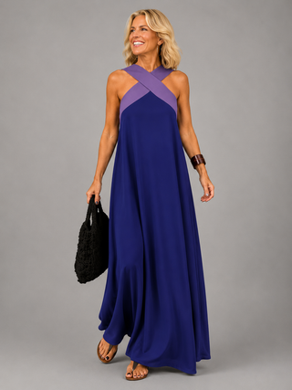 Marianne | Robe maxi élégance croisée femme