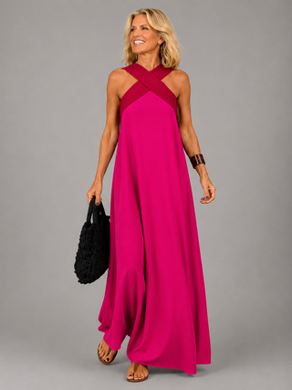 Marianne | Robe maxi élégance croisée femme