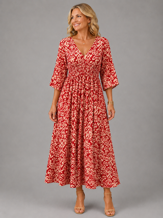 Jacqueline | Robe midi boho flow femme