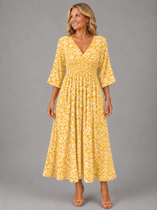 Jacqueline | Robe midi boho flow femme