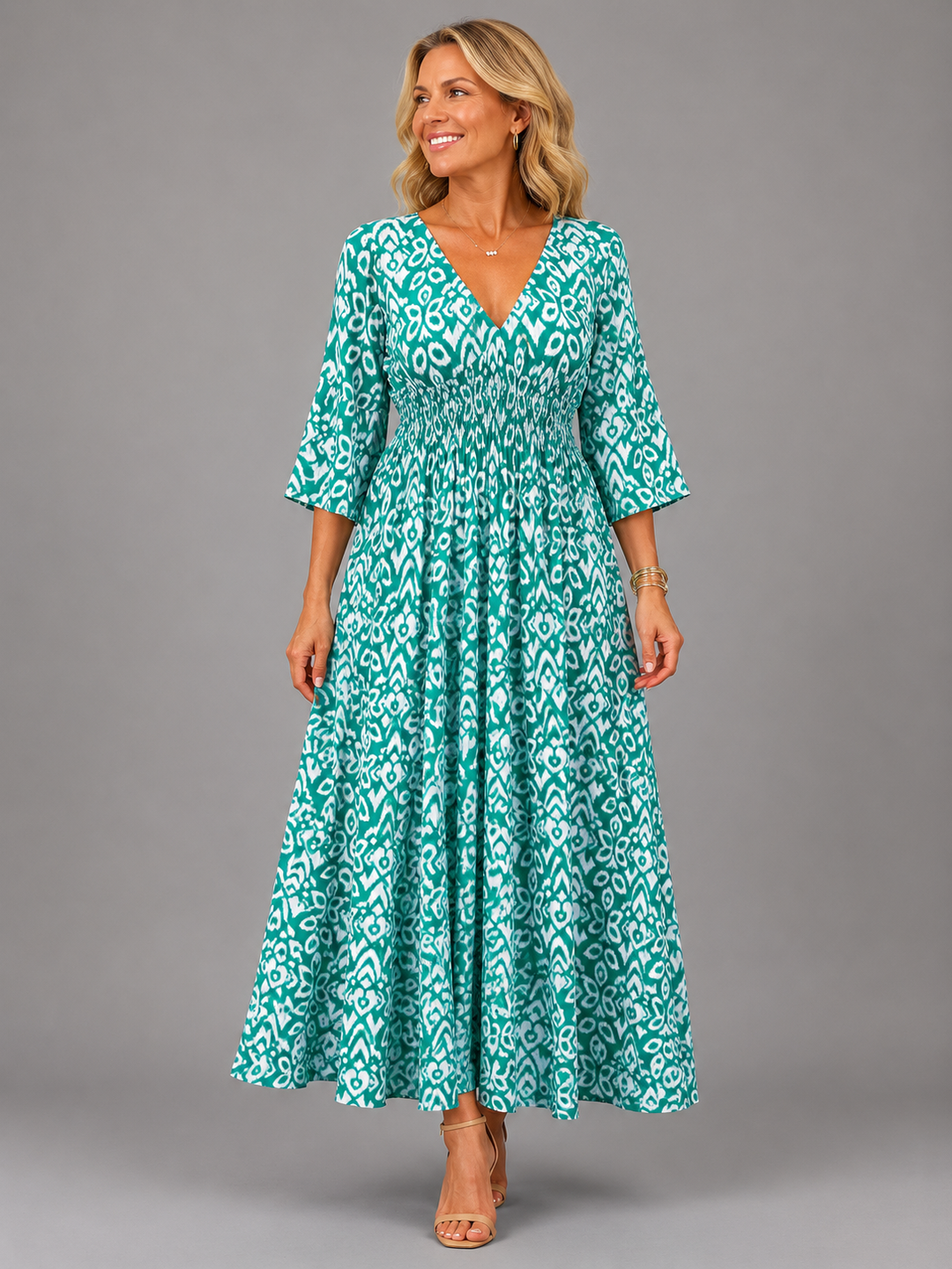 Jacqueline | Robe midi boho flow femme