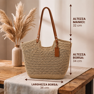 Gioia — Sac cabas femme tressé au crochet