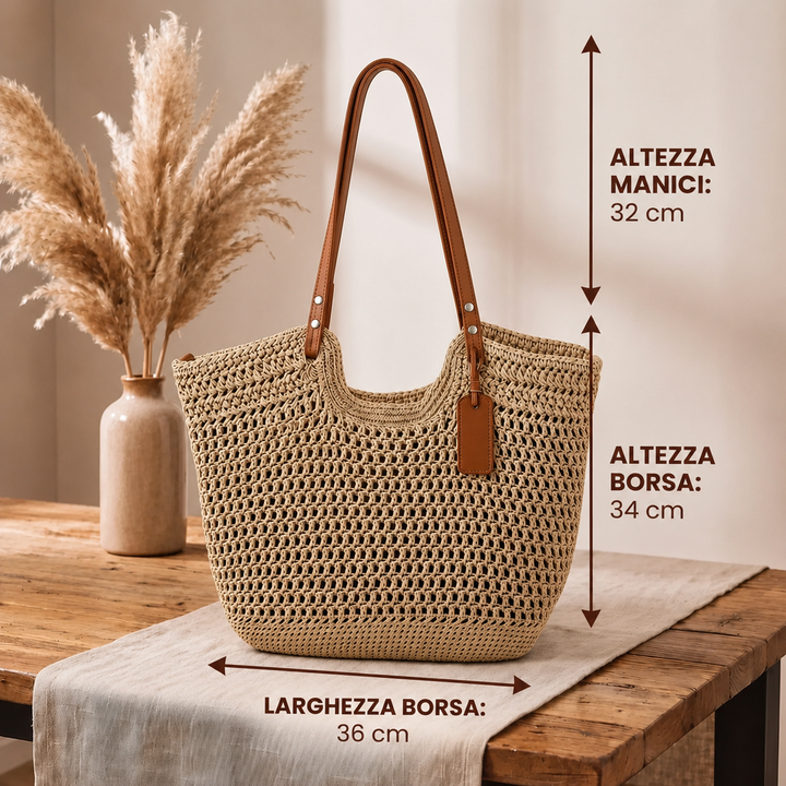Gioia — Sac cabas femme tressé au crochet