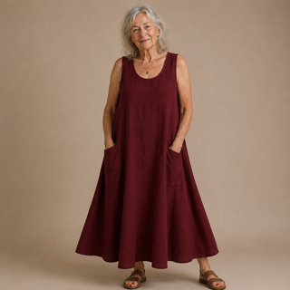 Yvonne — Robe maxi femme élégante à imprimé floral