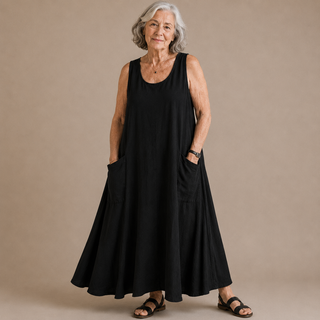 Yvonne — Robe maxi femme élégante à imprimé floral