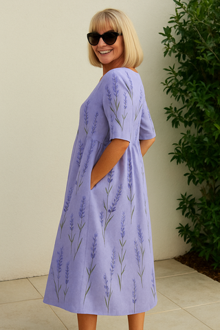 Eliza | Robe midi décontractée femme