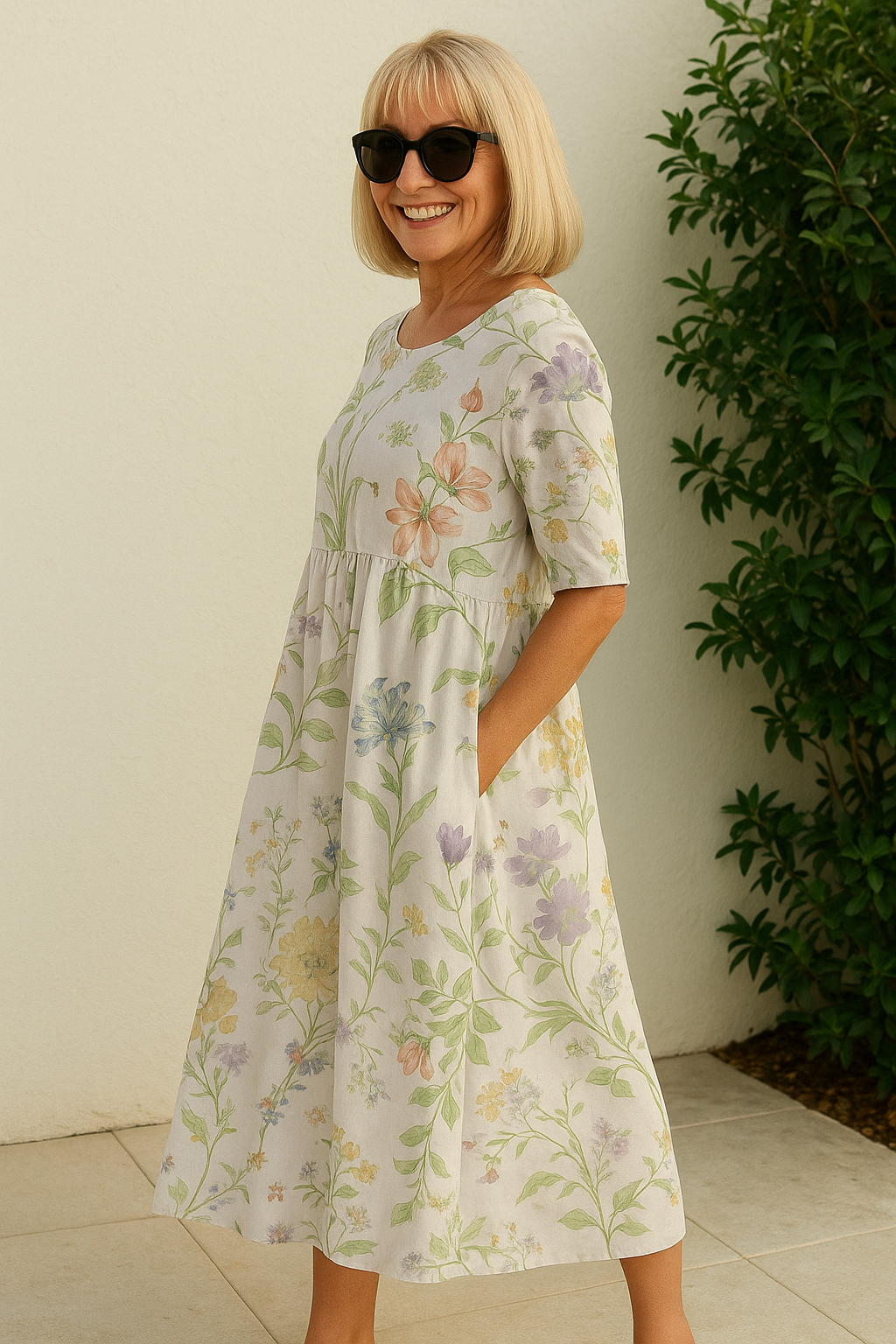 Eliza | Robe midi décontractée femme