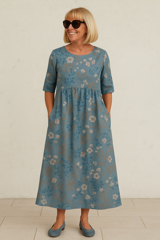 Eliza | Robe midi décontractée femme