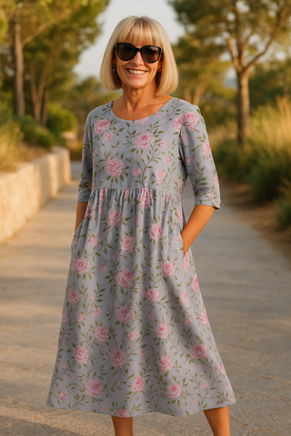 Eliza | Robe midi décontractée femme
