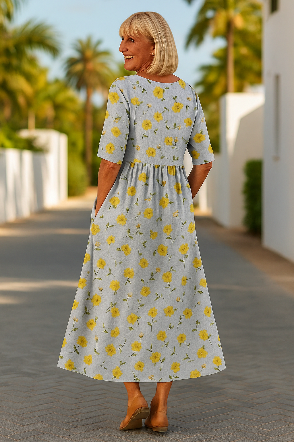 Harper | Robe midi décontractée femme