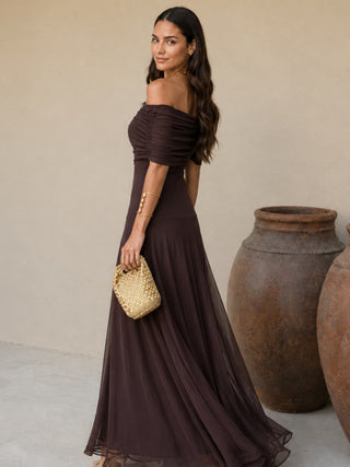 Toledo dress in brown