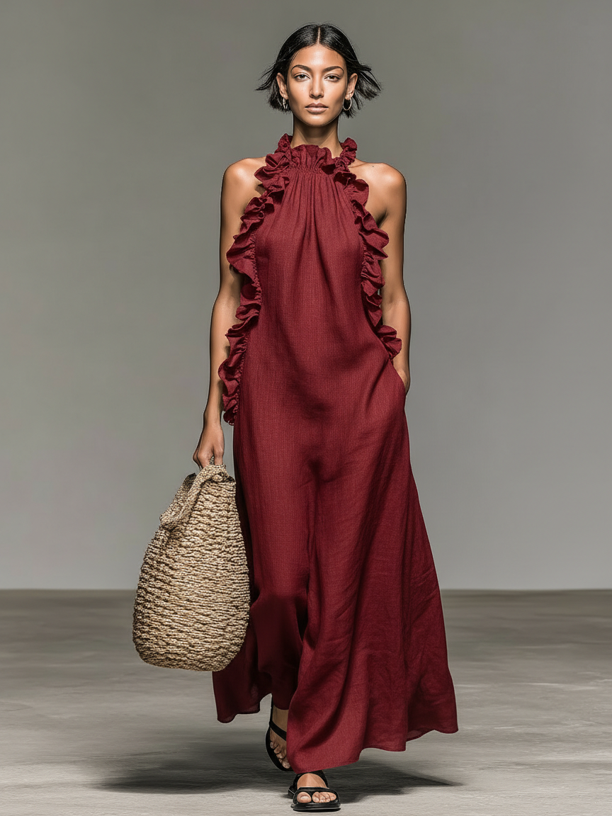 Gladys — Robe longue femme élégante
