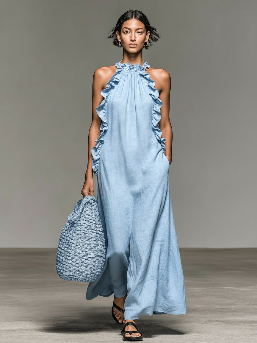 Gladys — Robe longue femme élégante