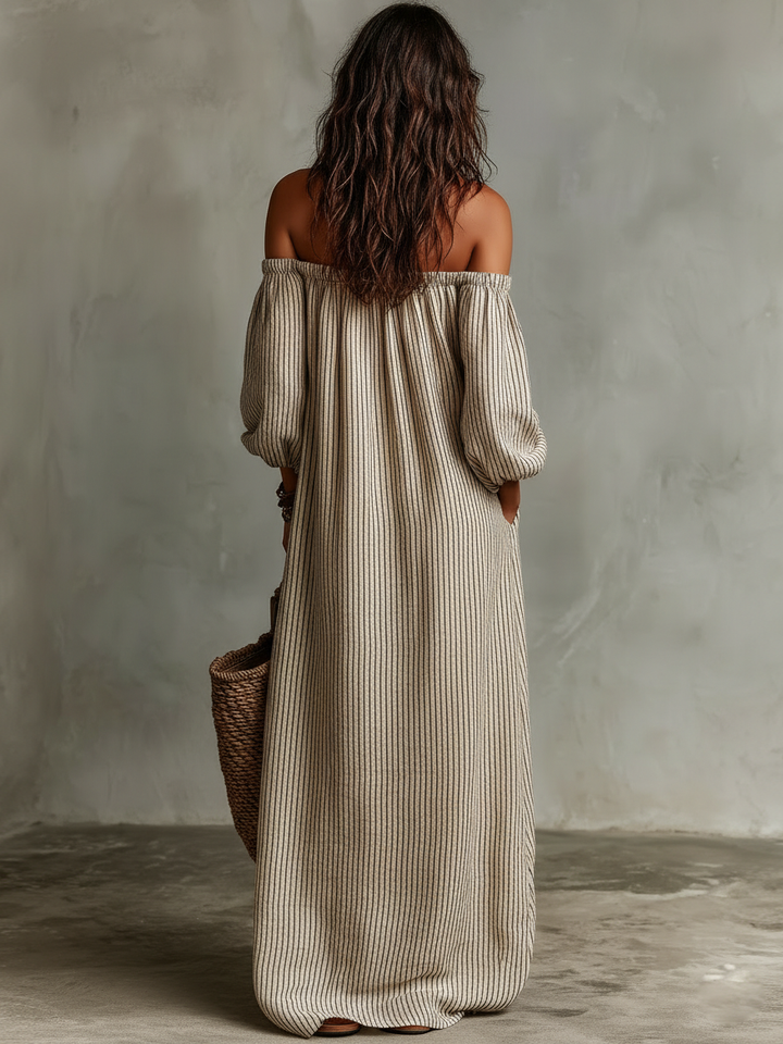 Carmen | Robe longue épaules dénudées femme