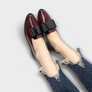 Léonie | Mocassins Vernis Nœud