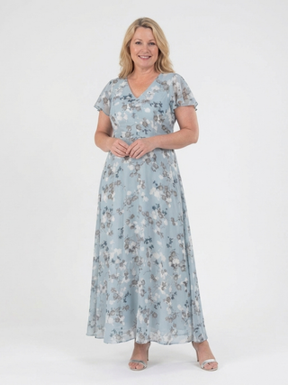 Élisabeth | Robe maxi en chiffon floral femme