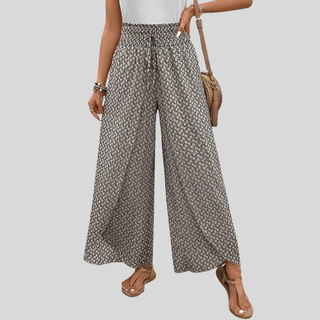 Gabrielle | Pantalon palazzo femme imprimé élégant