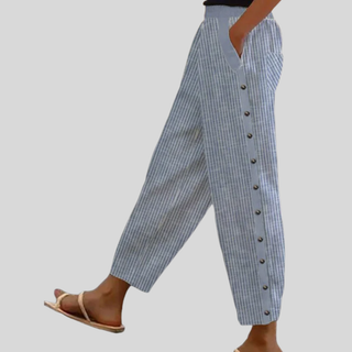 Charlotte | Pantalon rayé femme bohème chic