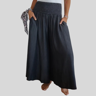Delphine | Pantalon large fluide femme romantique