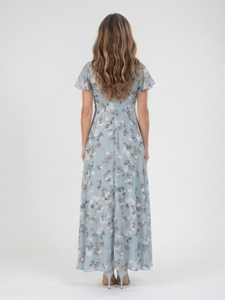 Élisabeth | Robe maxi en chiffon floral femme