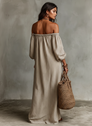 Carmen | Robe longue épaules dénudées femme