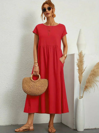 Gabrielle | Robe midi fluide femme