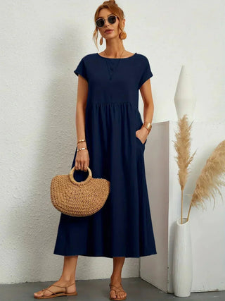 Gabrielle | Robe midi fluide femme