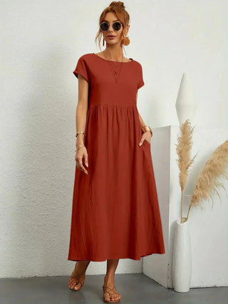 Gabrielle | Robe midi fluide femme