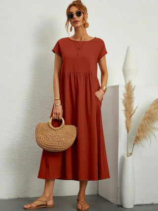 Gabrielle | Robe midi fluide femme