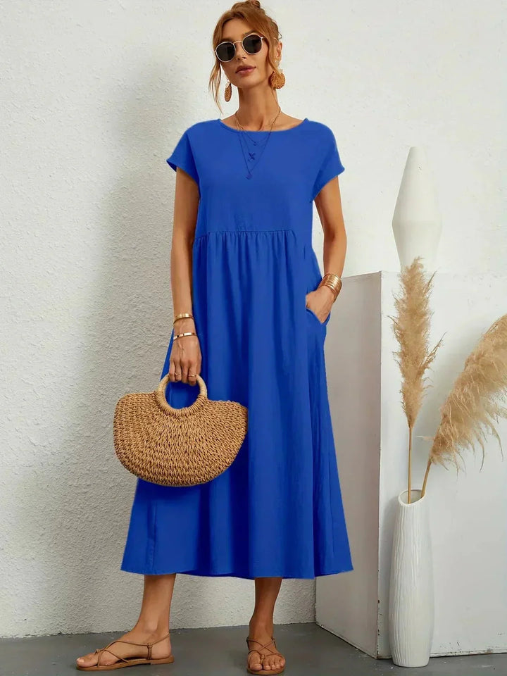 Gabrielle | Robe midi fluide femme