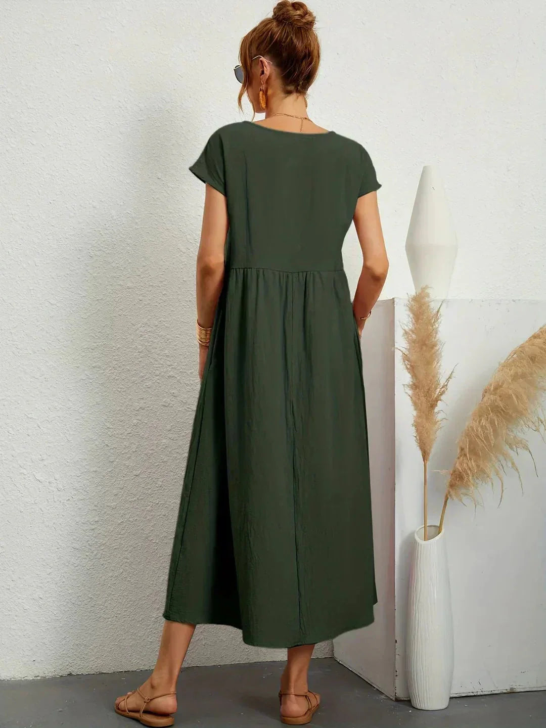 Gabrielle | Robe midi fluide femme
