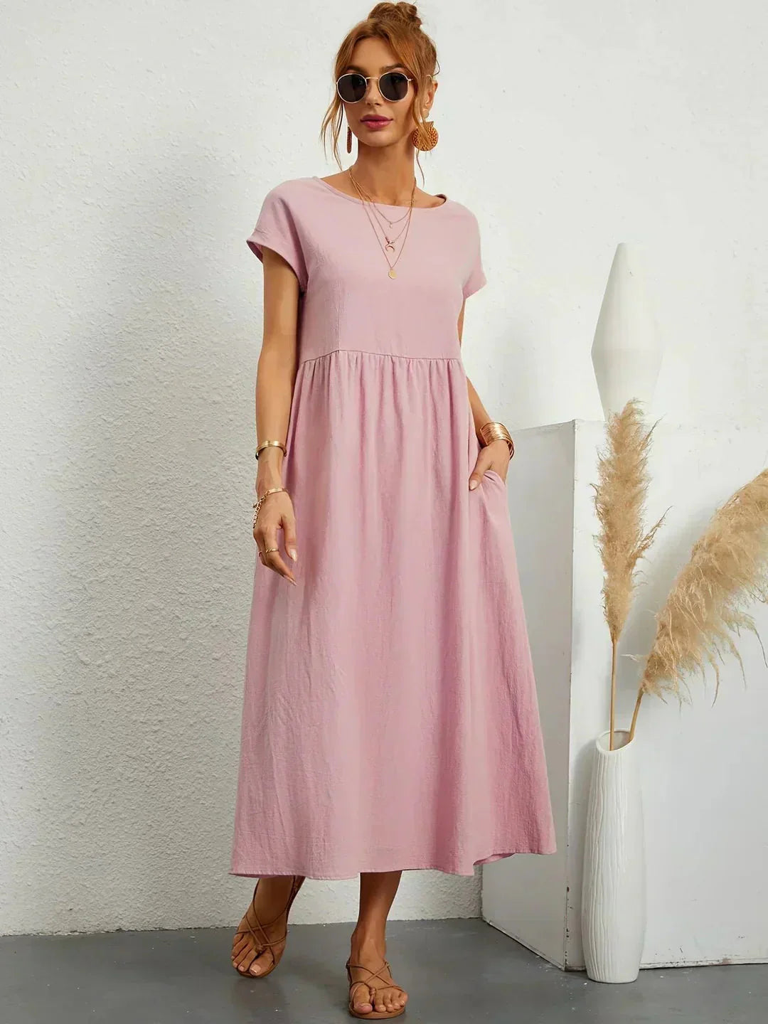 Gabrielle | Robe midi fluide femme