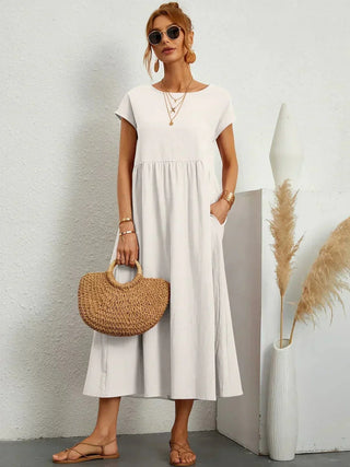 Gabrielle | Robe midi fluide femme