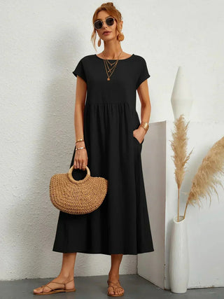 Gabrielle | Robe midi fluide femme