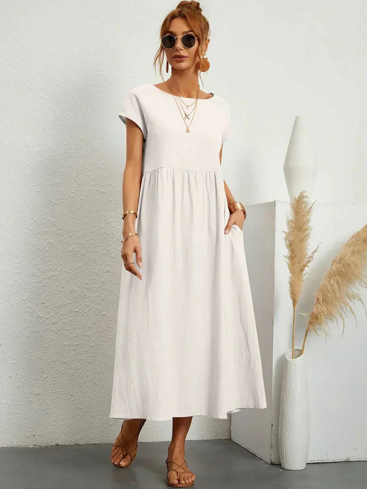 Gabrielle | Robe midi fluide femme
