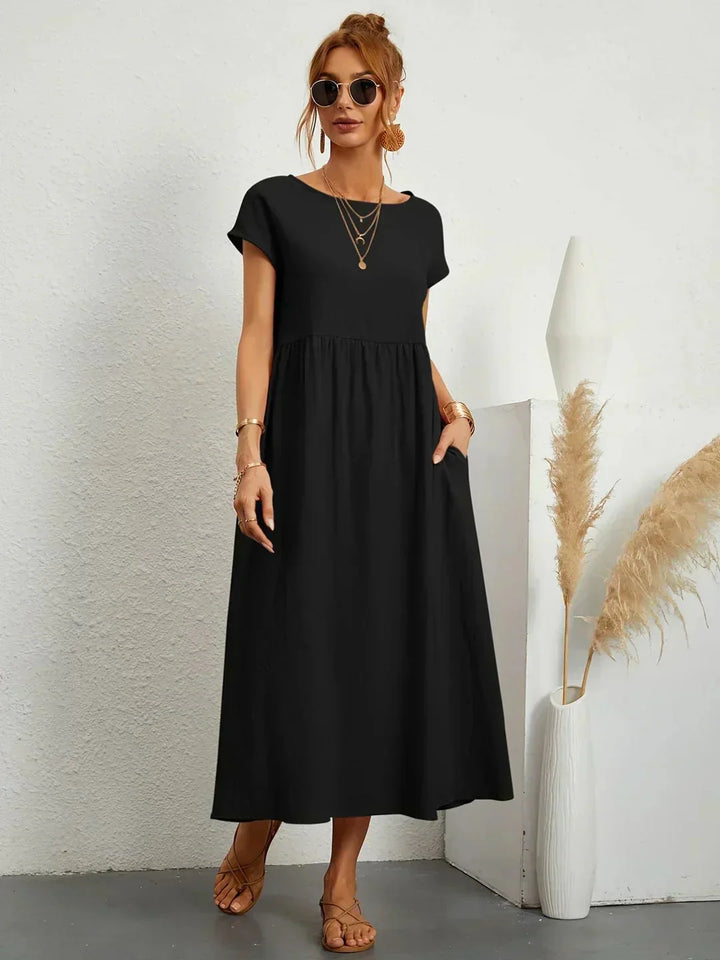 Gabrielle | Robe midi fluide femme