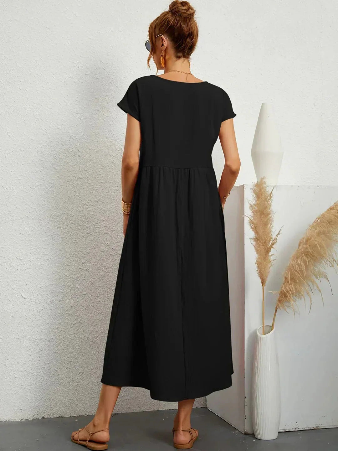 Gabrielle | Robe midi fluide femme