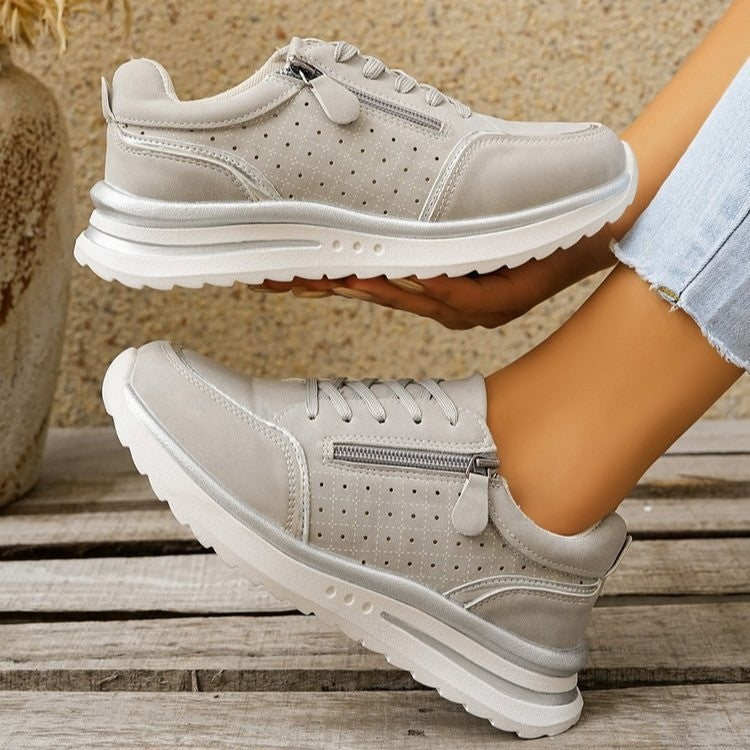 Émilie | Baskets zip confort élégant femme