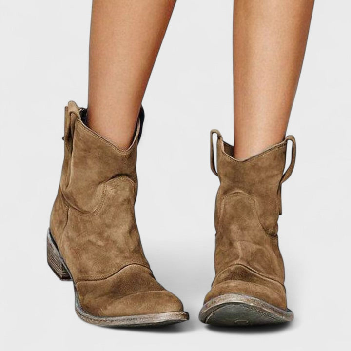 Daphné | Bottines western suédées femme