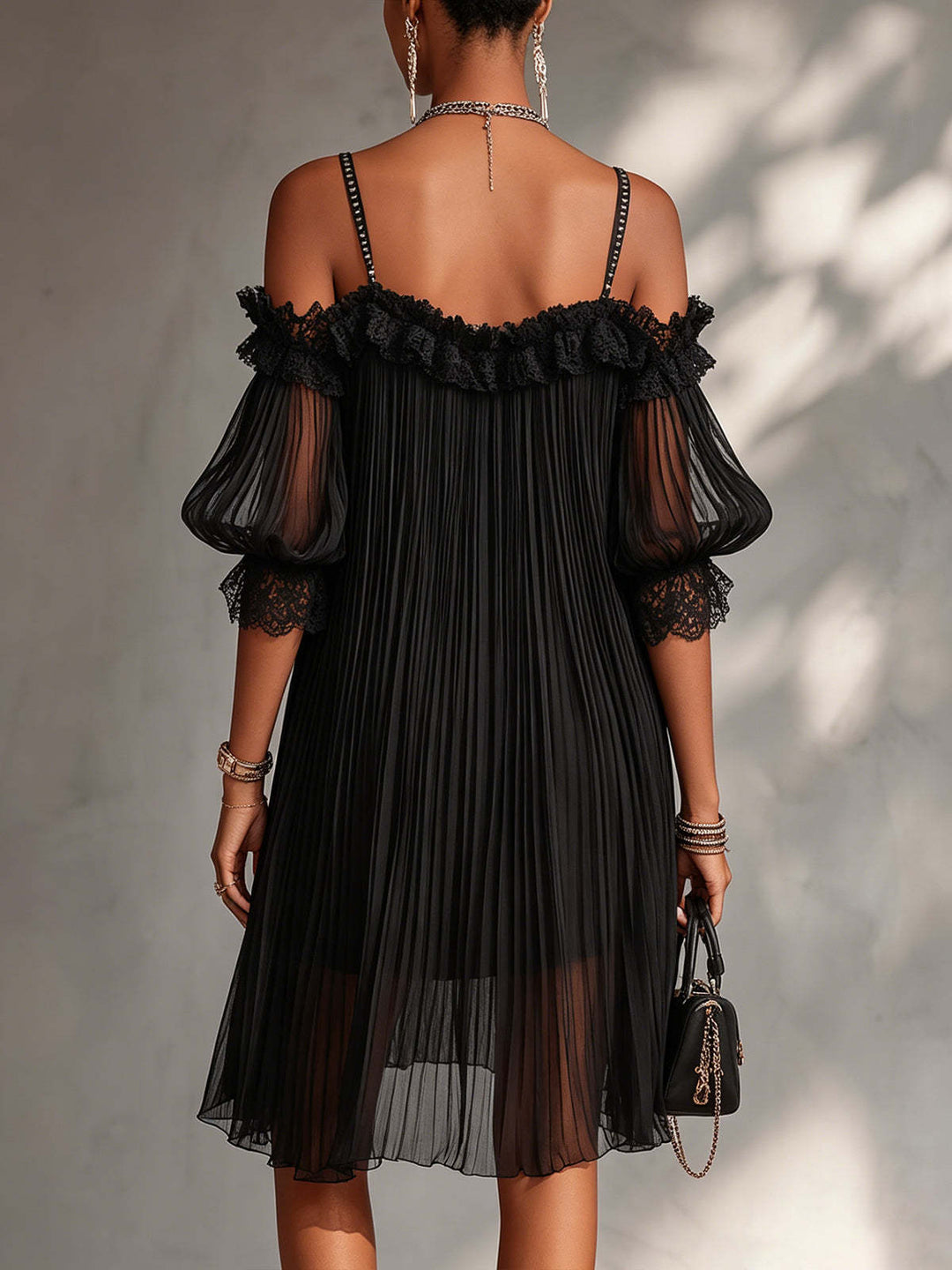 Céline — Robe longue femme imprimée en mousseline