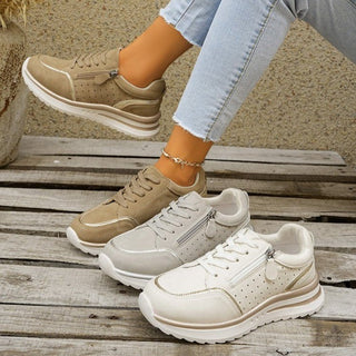 Émilie | Baskets zip confort élégant femme