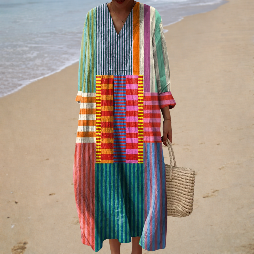 Juliet | Robe Colorblock Artistique Femme