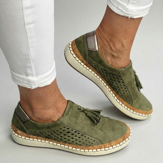 Tessia | Baskets mocassin perforées femme