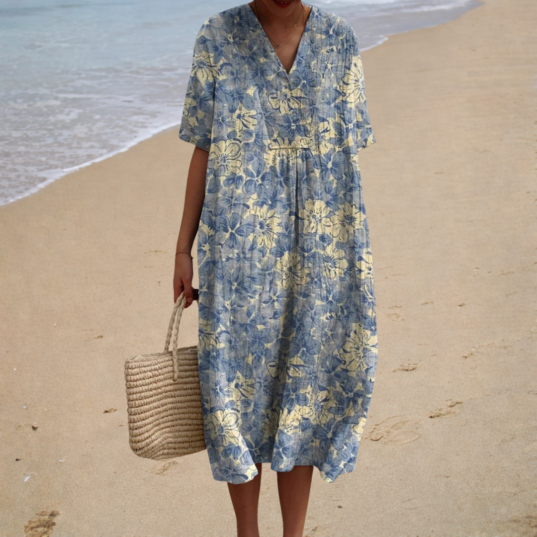Hélène | Robe Longue Fleurie Femme