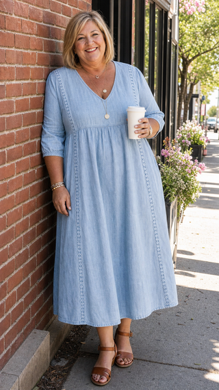 Louise | Robe maxi A-ligne élégance femme