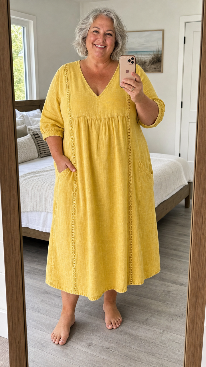 Louise | Robe maxi A-ligne élégance femme