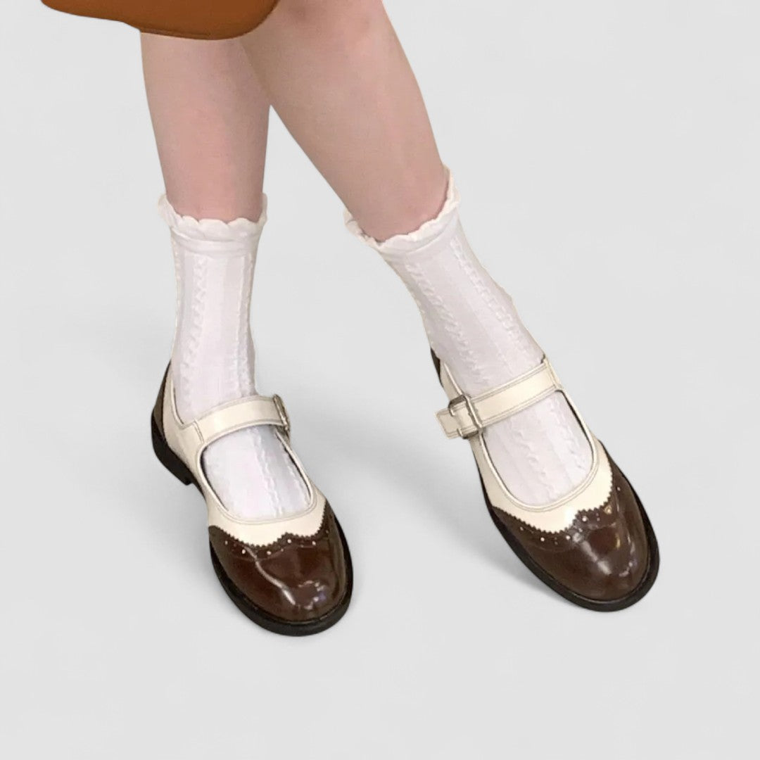 Claudine | Chaussures Mary Jane bicolore rétro femme