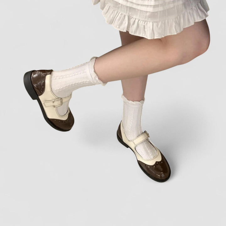 Claudine | Chaussures Mary Jane bicolore rétro femme
