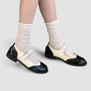 Claudine | Chaussures Mary Jane bicolore rétro femme