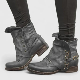 Éléna | Bottines vintage rivetées femme